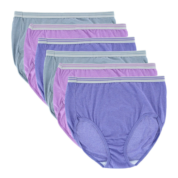 Women's Plus Size Fit For Me Brief Underwear (6 Pack)