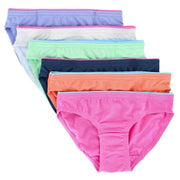Girl's Breathable Micro Mesh Bikini Underwear (6 Pack)
