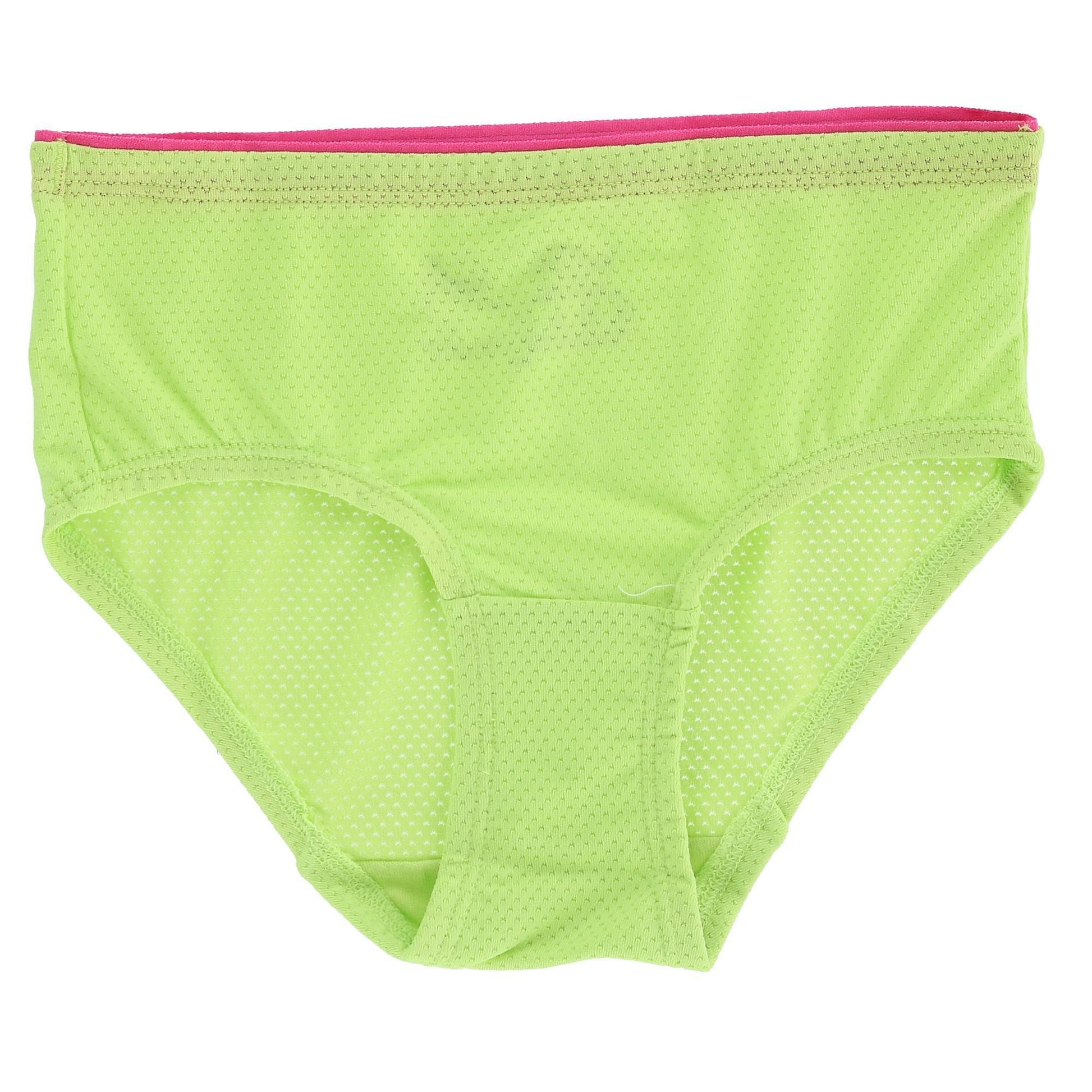 Fruit of the Loom Girl's Breathable Micro Mesh Brief Underwear (Pack of 6) - Multi