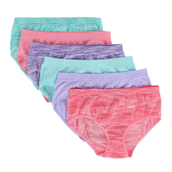 Girl's Seamless Classic Briefs Assorted (6 Pack)