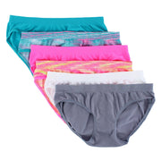 Girl's Assorted Seamless Hipster (6 Pack)