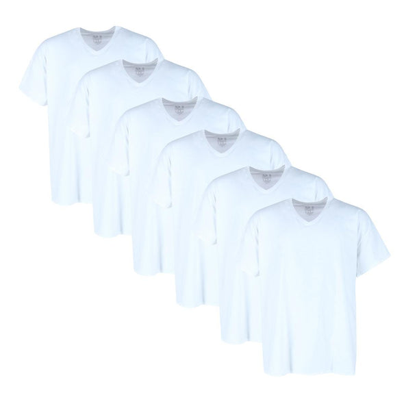 Men's Big and Tall V-Neck Short Sleeve (6 Pack)