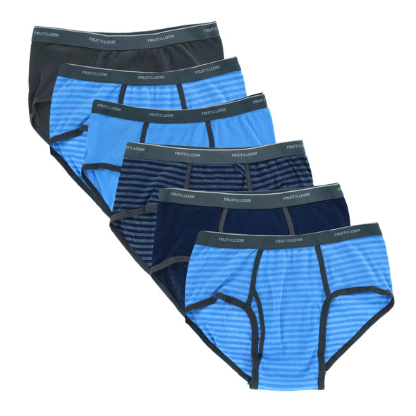 Men's Extended sizes Fashion Briefs (6 Pack)