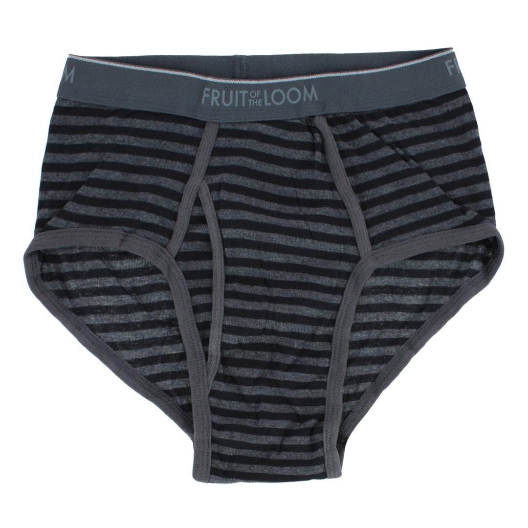 Fruit of the Loom Men's Fashion Pattern Briefs Underwear ( 6 Pack) - Stripes