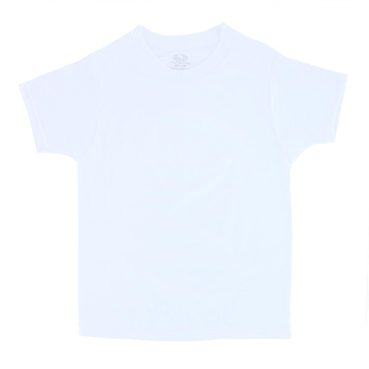 Fruit of the Loom Toddler Boy's Crew Undershirt (Pack of 6) - White