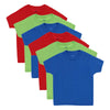 Toddler Boy's Crewneck T-Shirt Assorted (6 Pack)