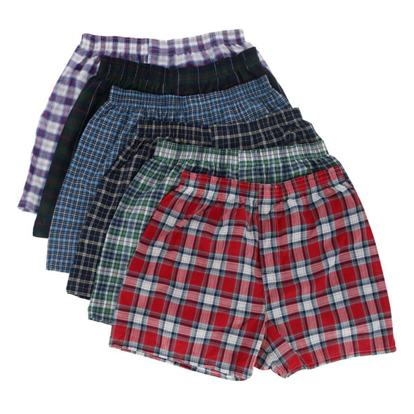 Men's Tartan Boxers Assorted (6 Pack)