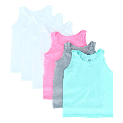 Toddler Girl's Eversoft Layering Tanks (Pack of 6)