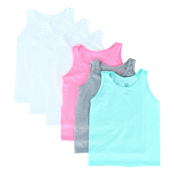 Toddler Girl's Eversoft Layering Tanks (Pack of 6)