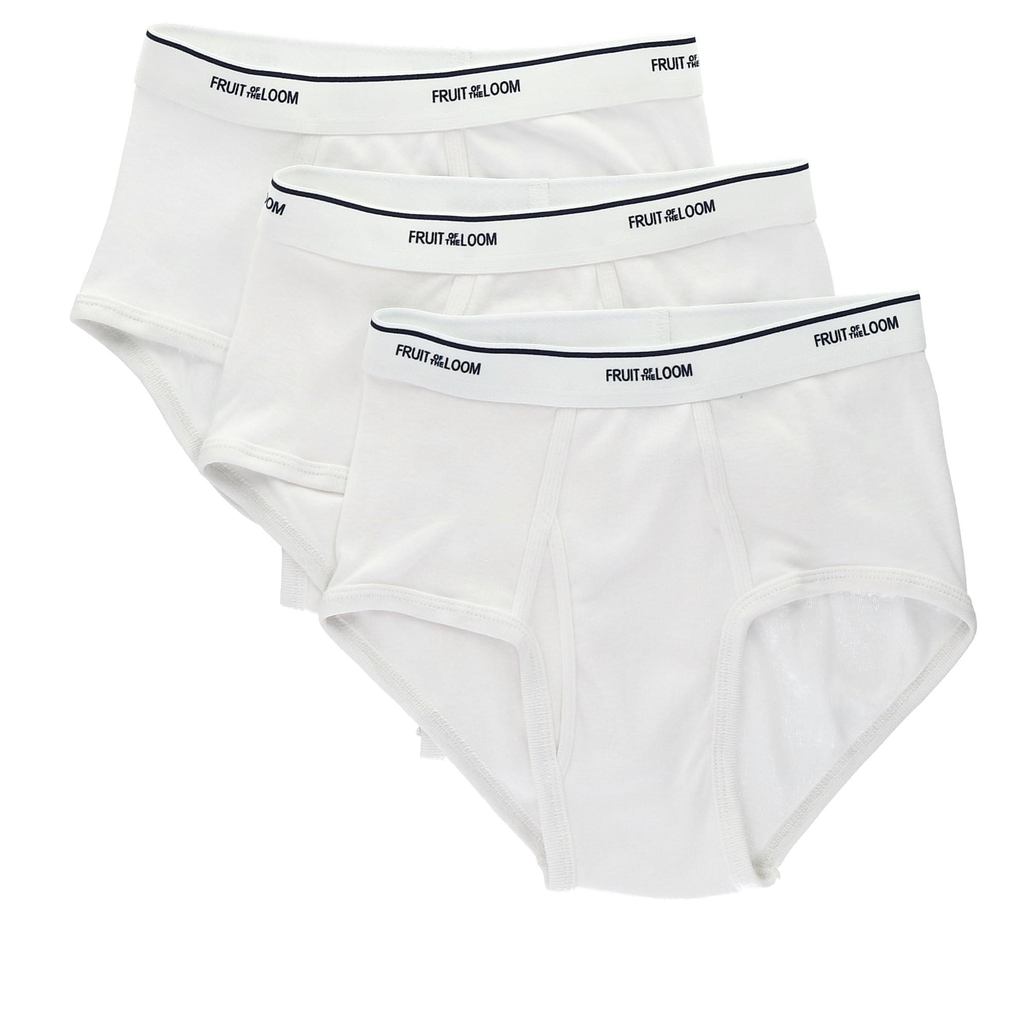 Men's White Briefs (3 Pack) by Fruit of the Loom