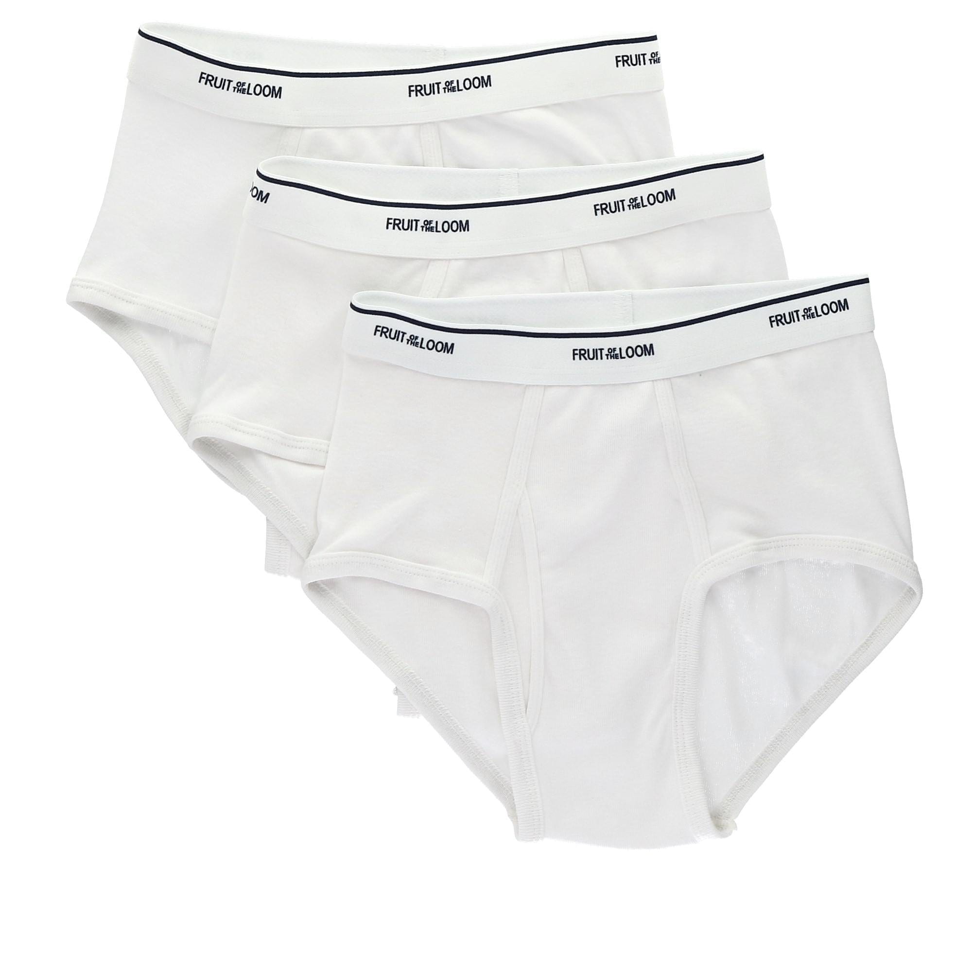 Men's White Briefs (3 Pack) by Fruit of the Loom | Briefs at