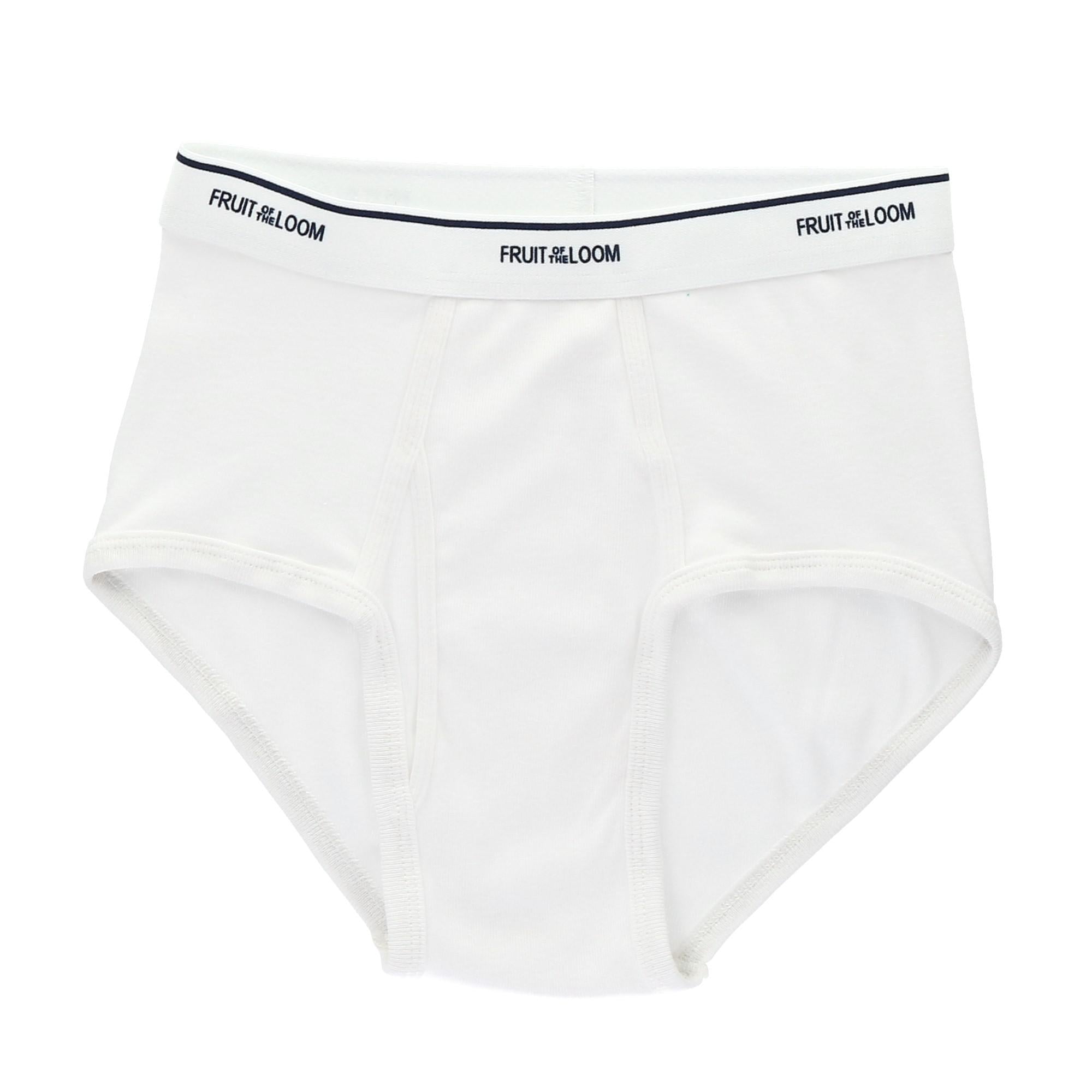 Fruit of the Loom Men's White Briefs (3 Pack) - White