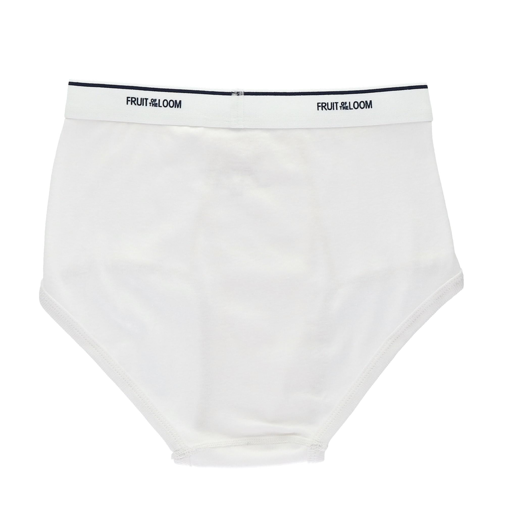 Fruit of the Loom Men's White Briefs (3 Pack) - White