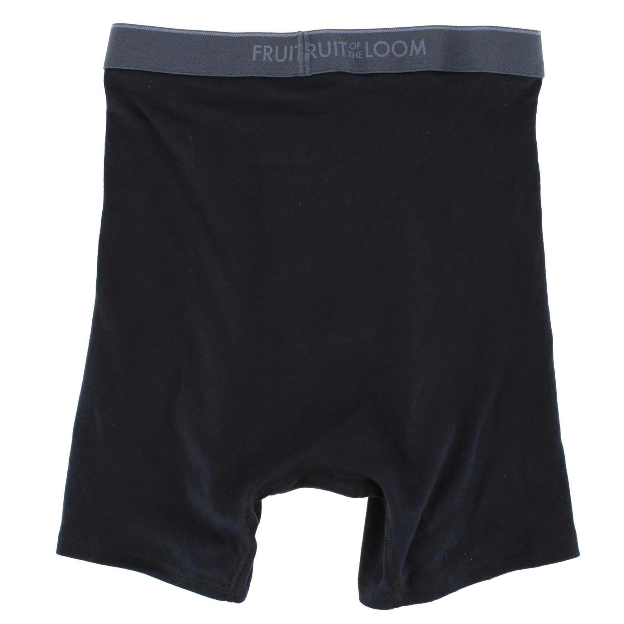 Fruit of the Loom Men's Eversoft CoolZone Fly Black Boxer Briefs (7 Pack) - Black