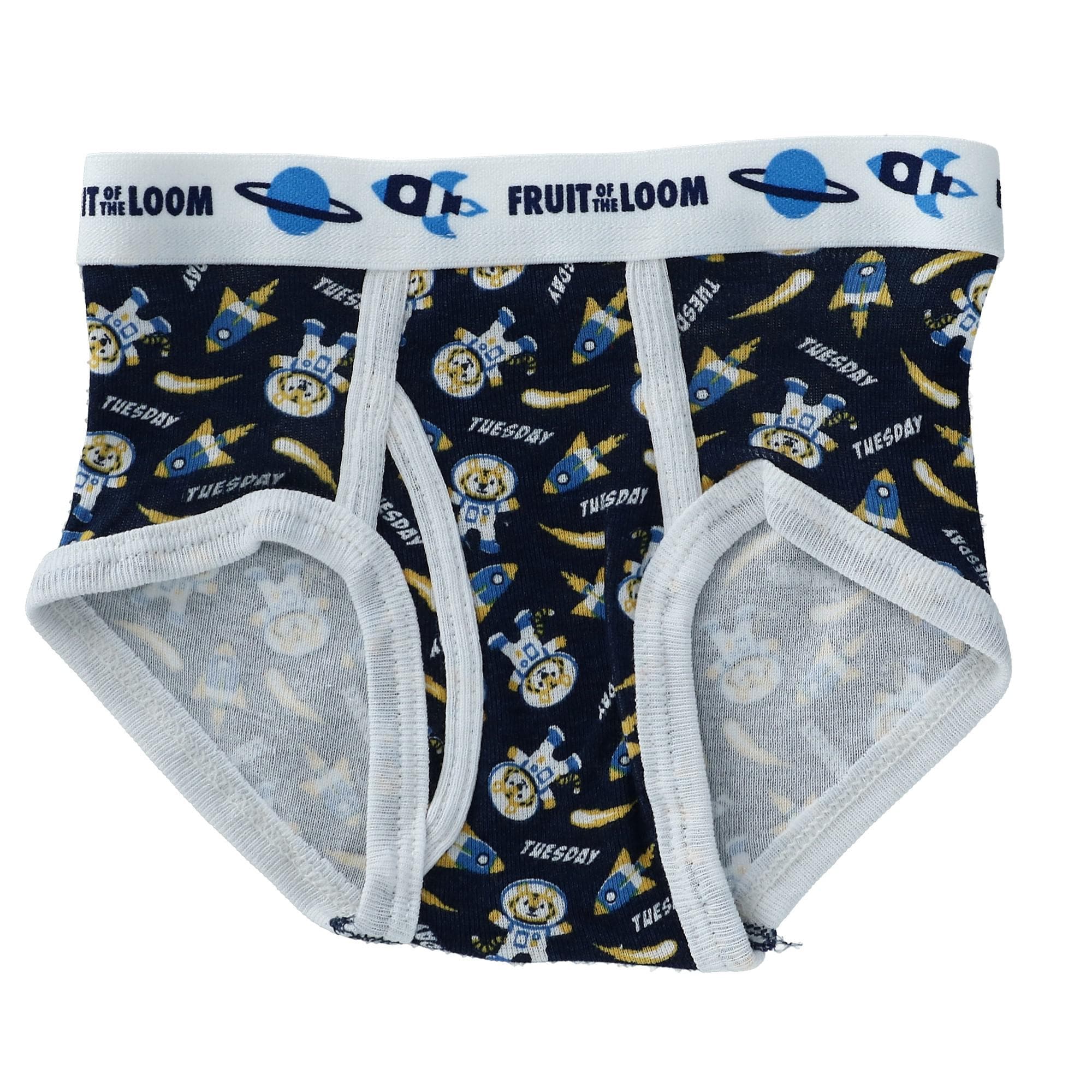 Fruit of the Loom Toddler Boys Days of the Week Brief Underwear (Pack of 7) - Multi