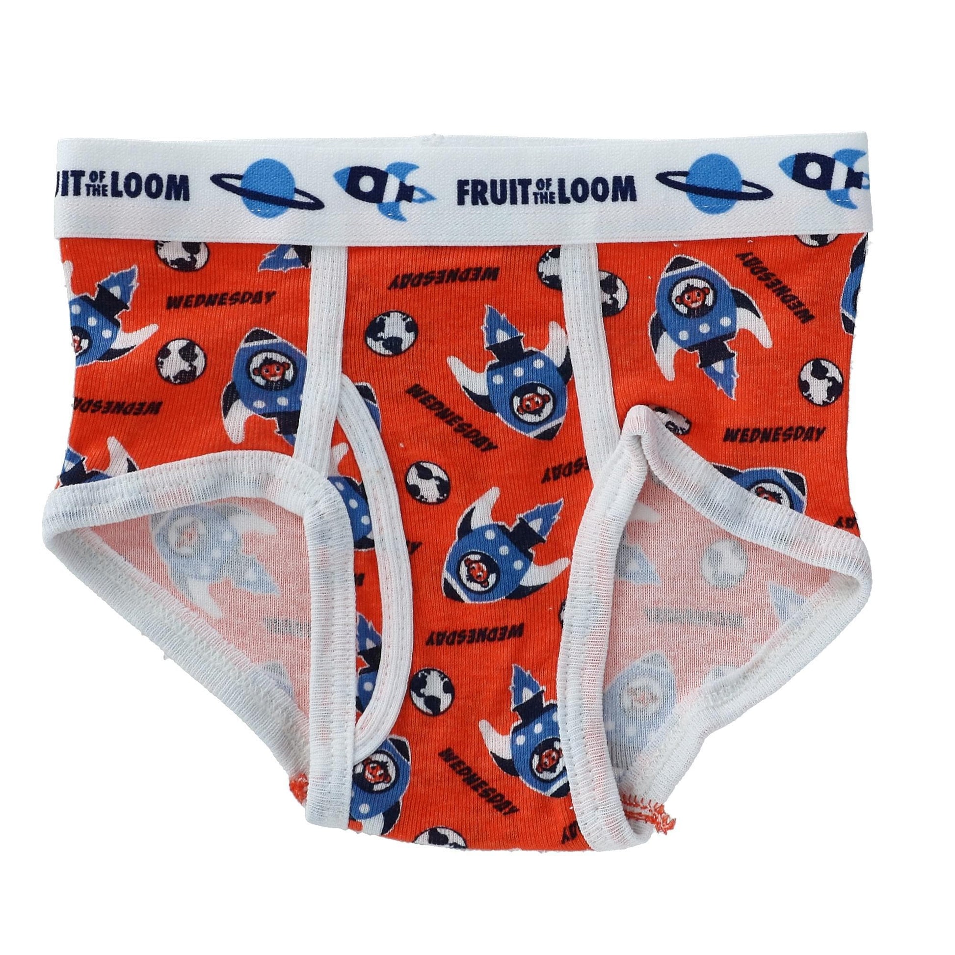 Fruit of the Loom Toddler Boys Days of the Week Brief Underwear (Pack of 7) - Multi
