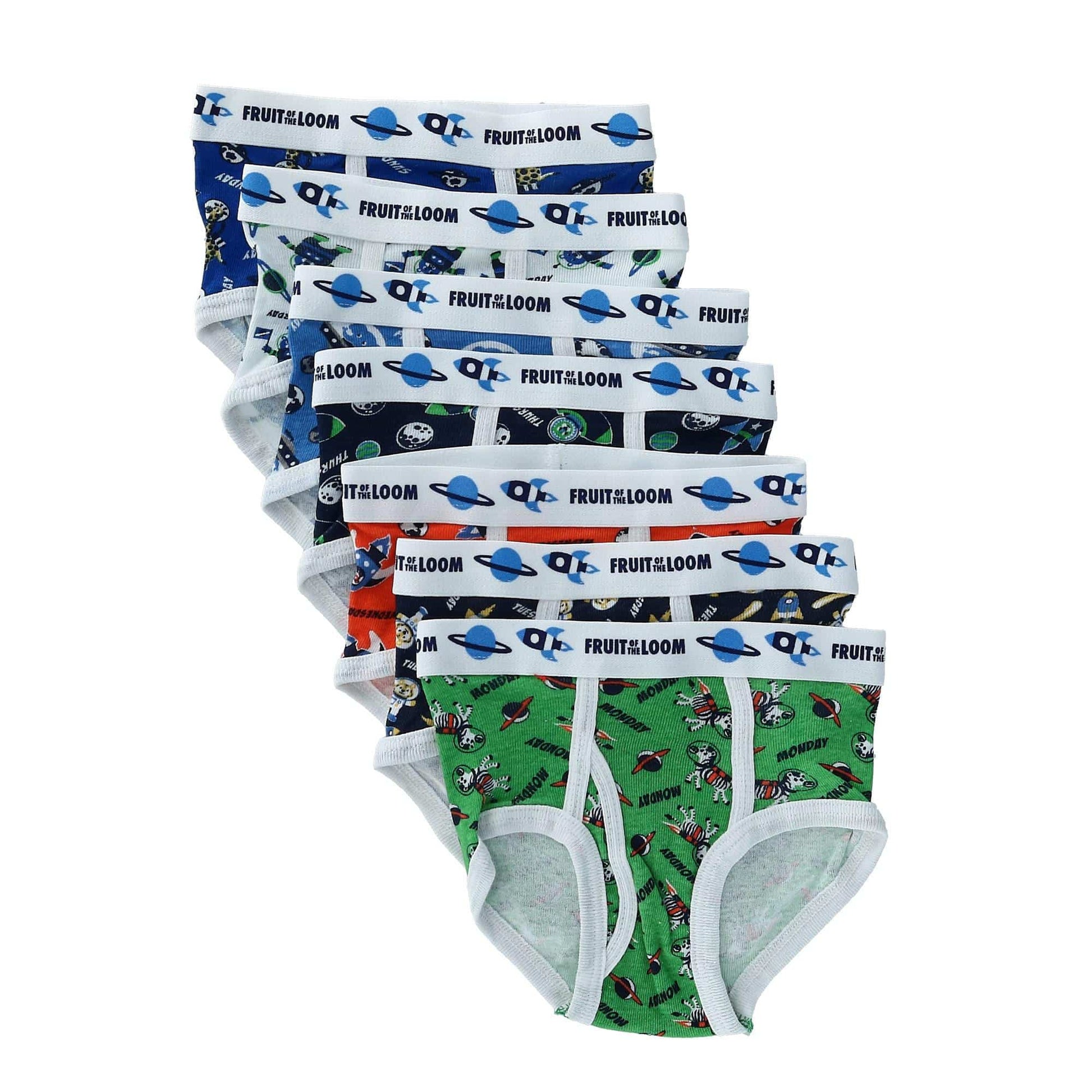 Fruit of the Loom Toddler Boys Days of the Week Brief Underwear (Pack of 7) - Toddler Boys Days of the Week Brief Underwear (Pack of 7)