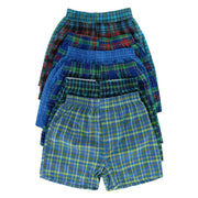 Boy's Tartan Plaid Boxers Assorted (7 Pack)