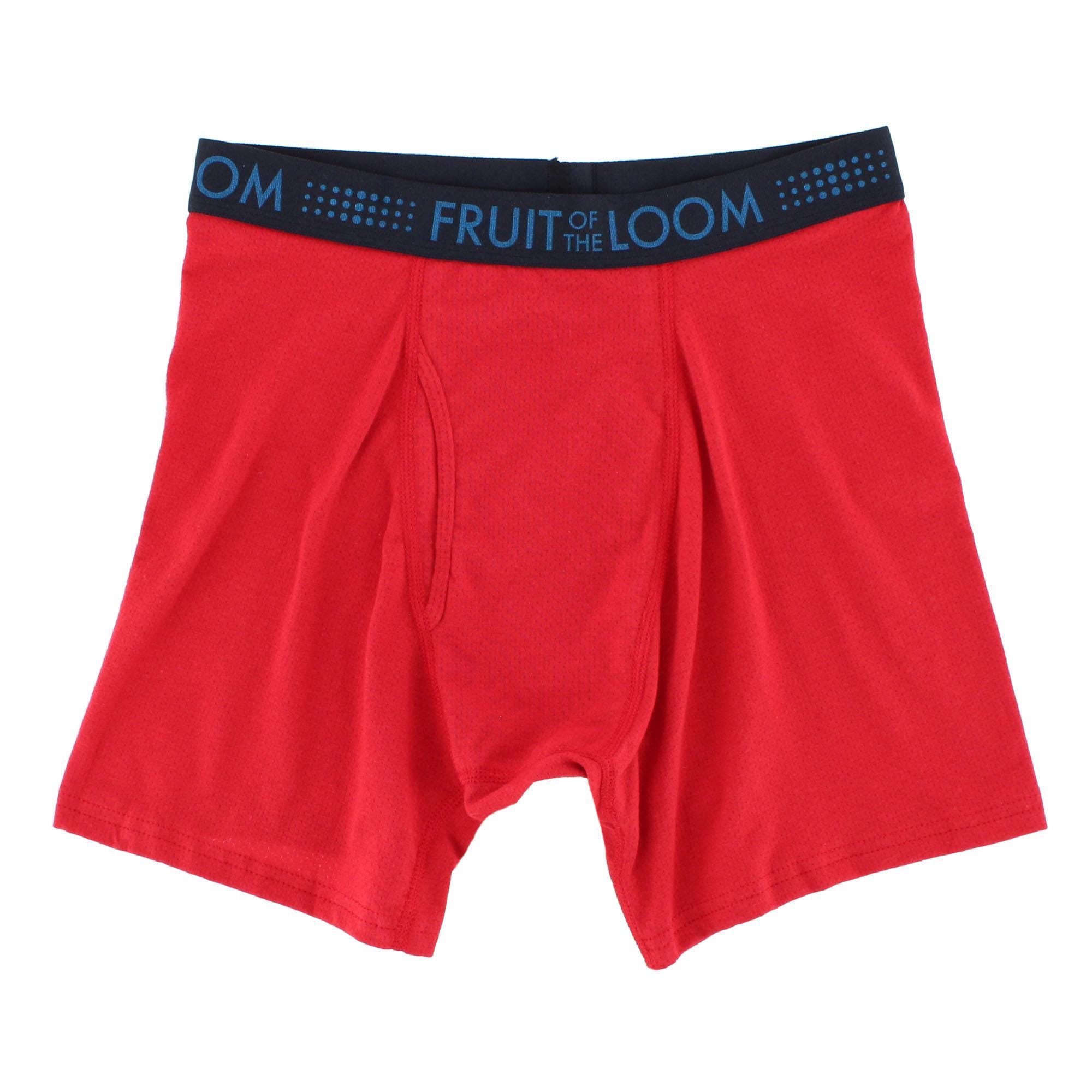 Fruit of the Loom Men's Breathable Cotton Mesh Assort Boxer Brief (3 Pack) - Multicolor