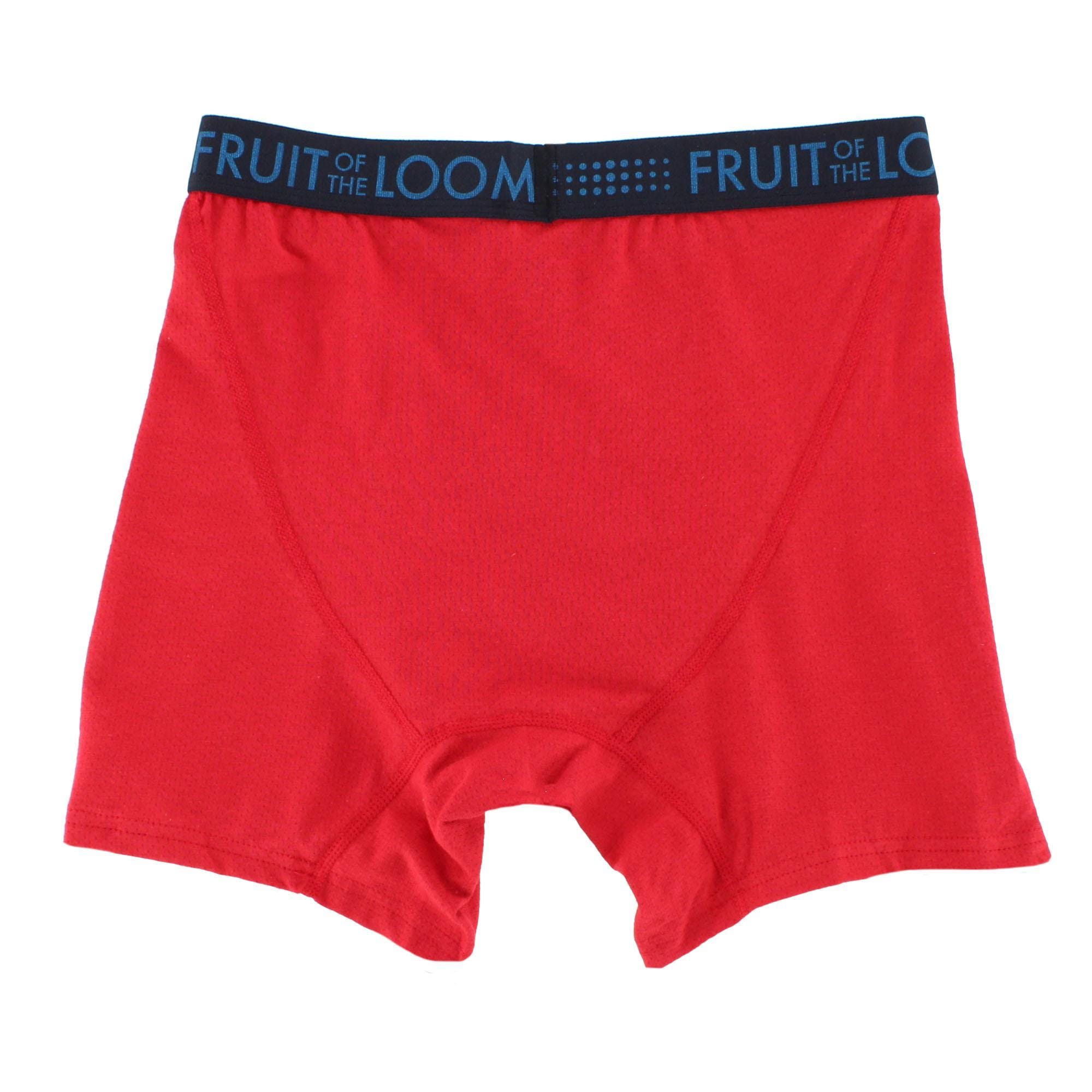 Fruit of the Loom Men's Breathable Cotton Mesh Assort Boxer Brief (3 Pack) - Multicolor