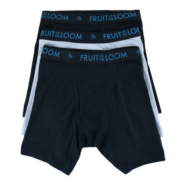 Men's Breathable Micro-Mesh Boxer Brief Underwear (3 Pack)