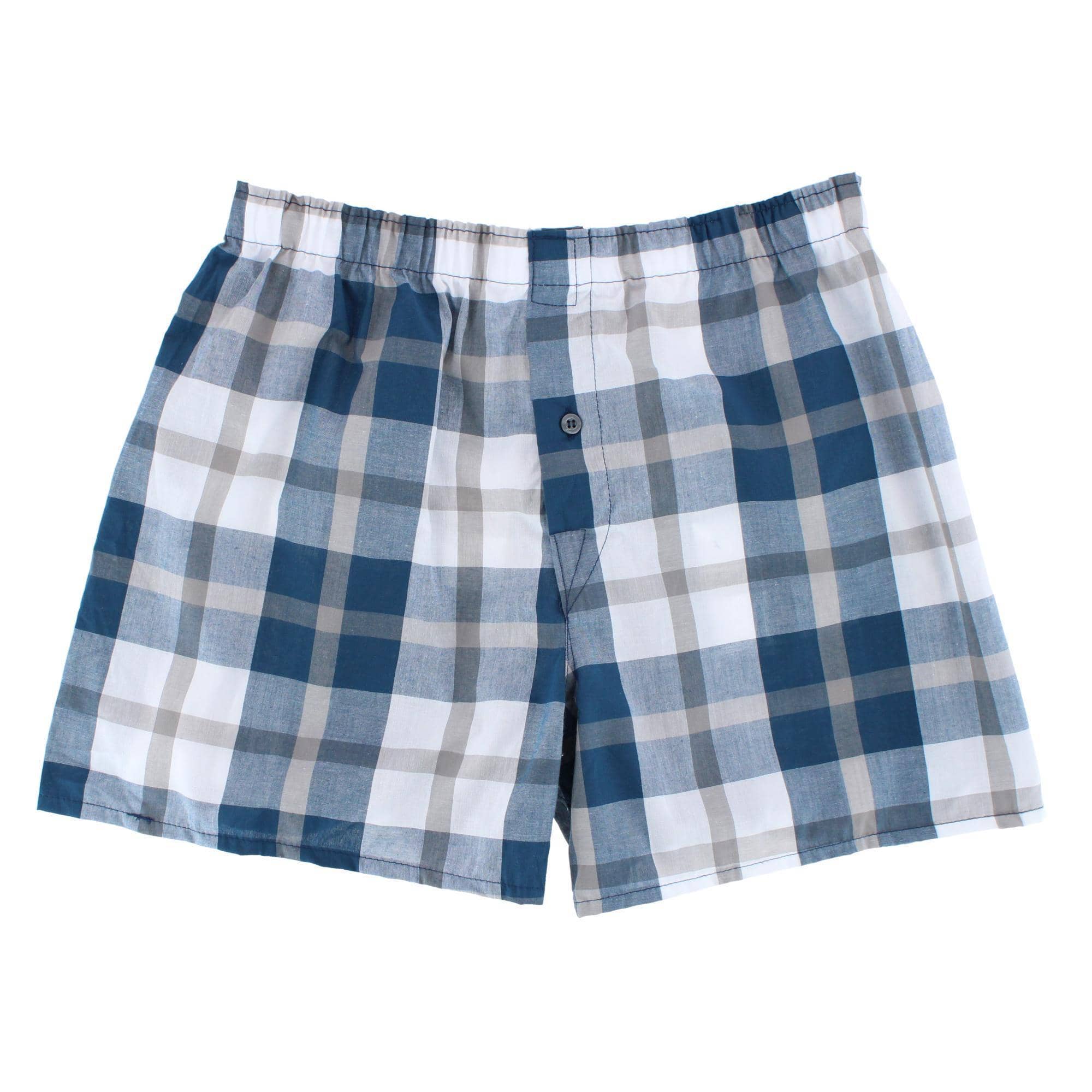 Fruit of the Loom Men's Premium Assorted Plaid Boxers (4 Pack) - Multicolor