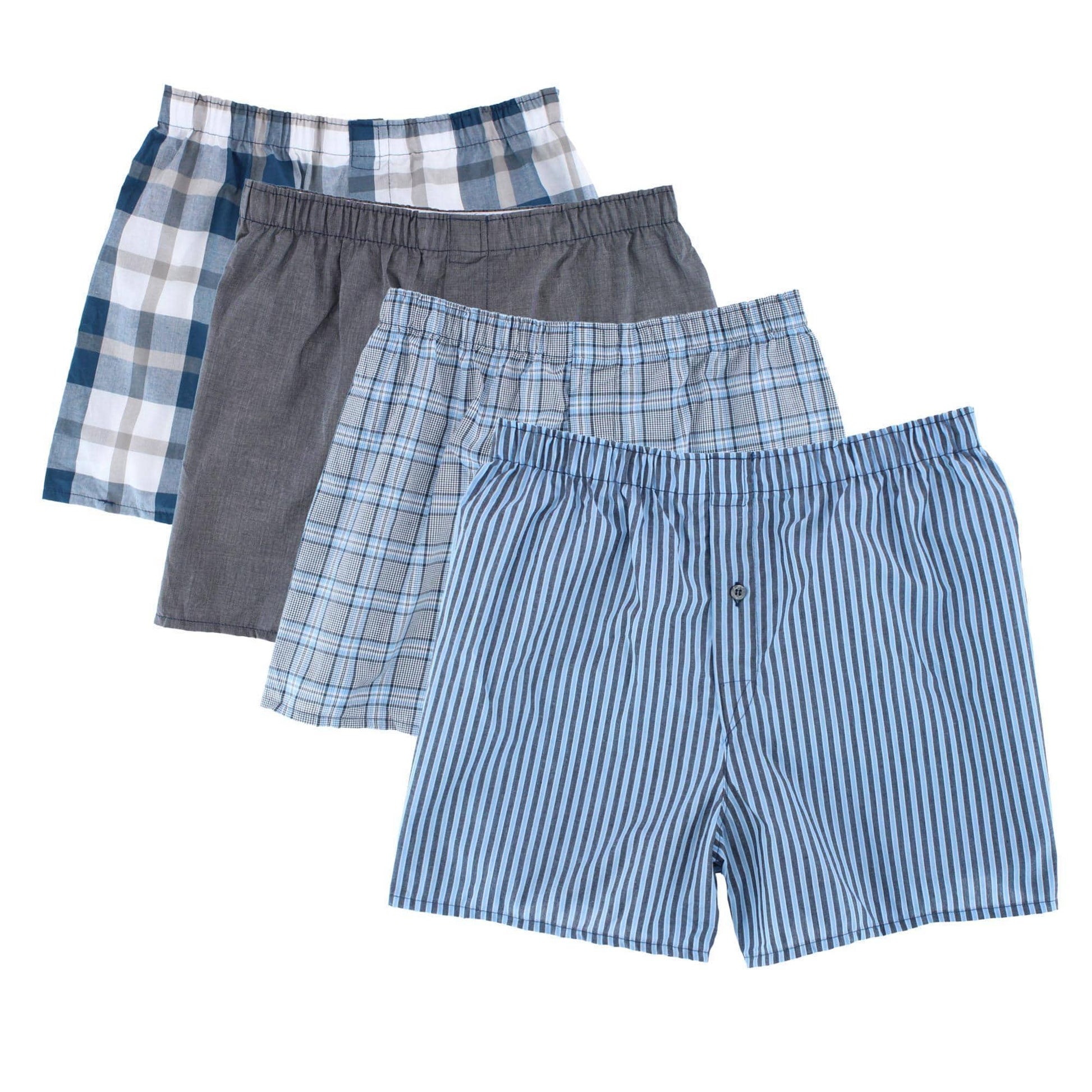 Fruit of the Loom Men's Premium Assorted Plaid Boxers (4 Pack) - Men's Premium Assorted Plaid Boxers (4 Pack)