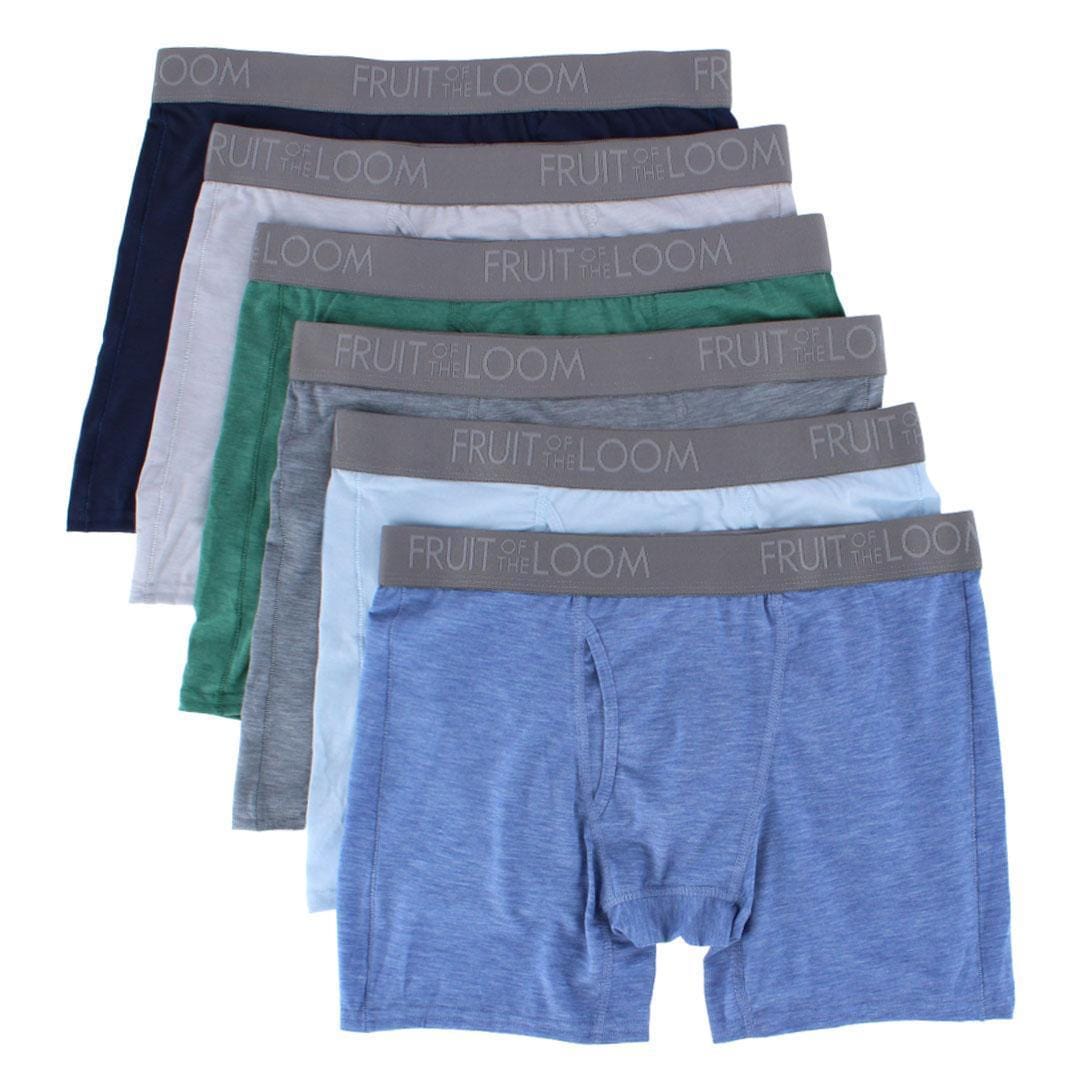 Fruit of the Loom Mens Big & Tall 360 Stretch Coolsoft Boxer Brief (6 Pack) - Mens Big & Tall 360 Stretch Coolsoft Boxer Brief (6 Pack)