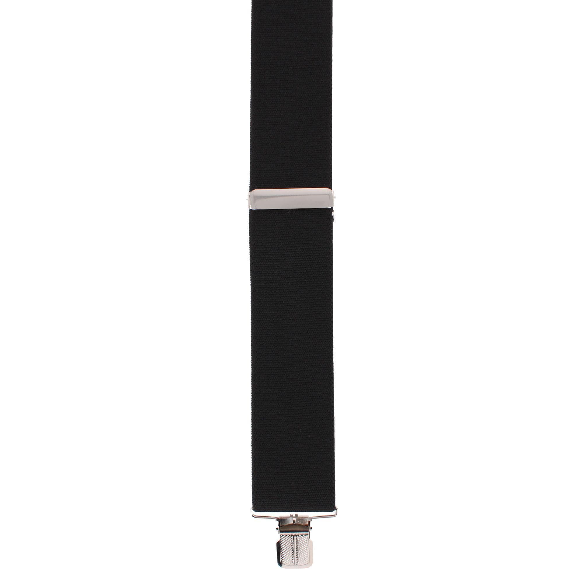 Danbury Men's 2-Inch Terry Weave Clip End Suspenders - Black