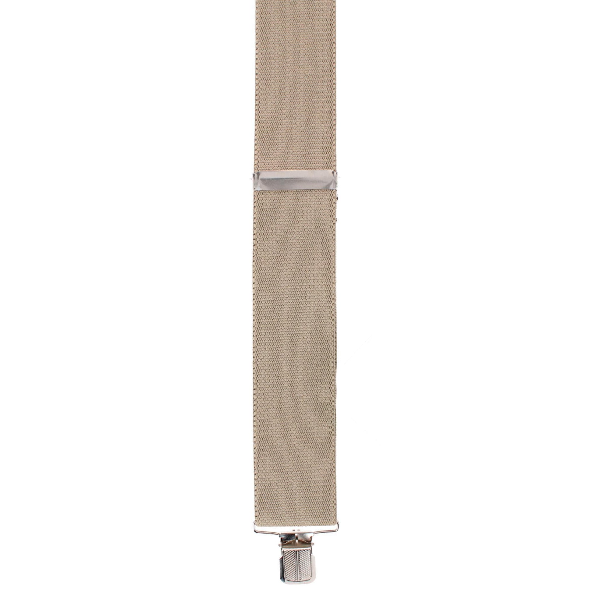 Danbury Men's 2-Inch Terry Weave Clip End Suspenders - Khaki