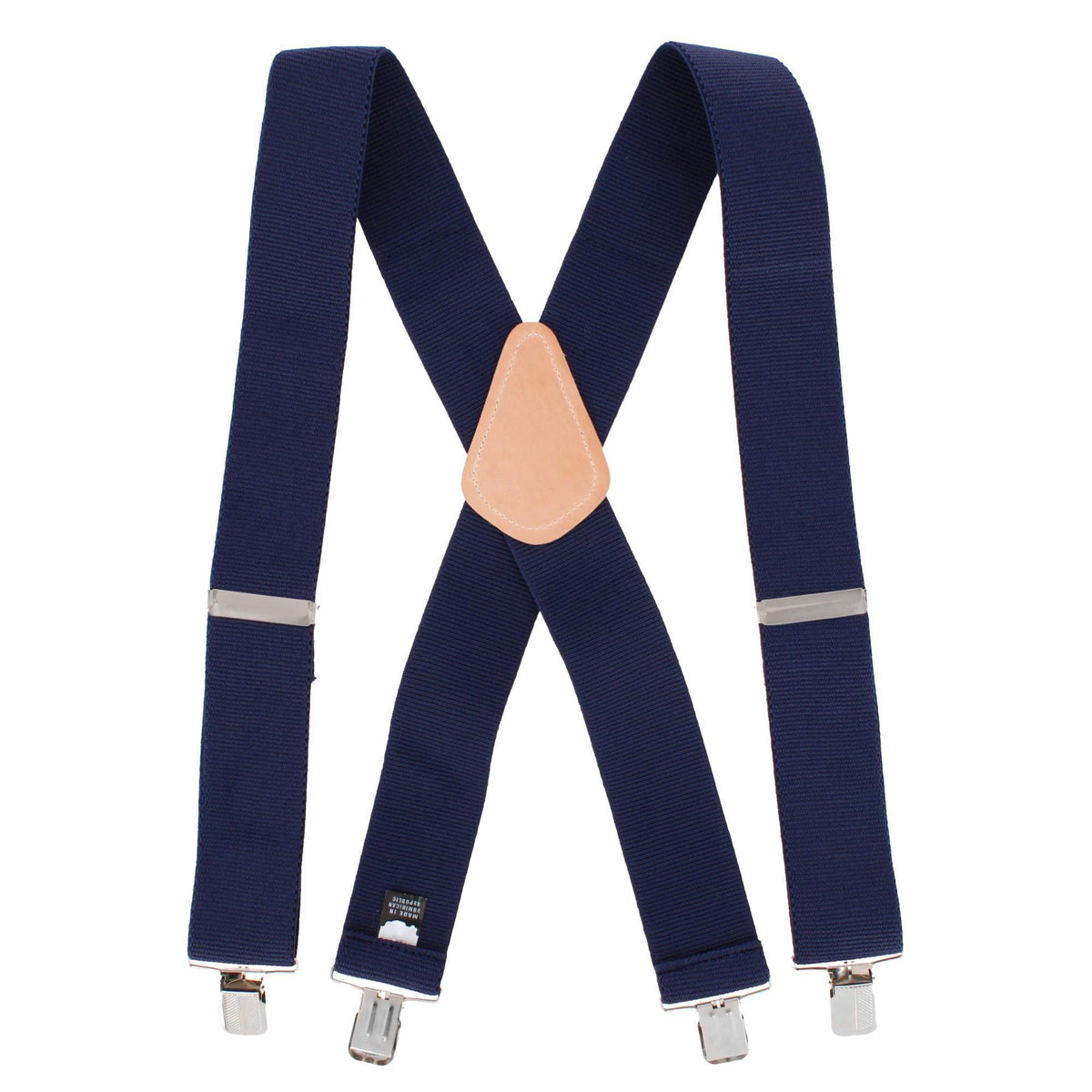Danbury Men's 2-Inch Terry Weave Clip End Suspenders - Navy