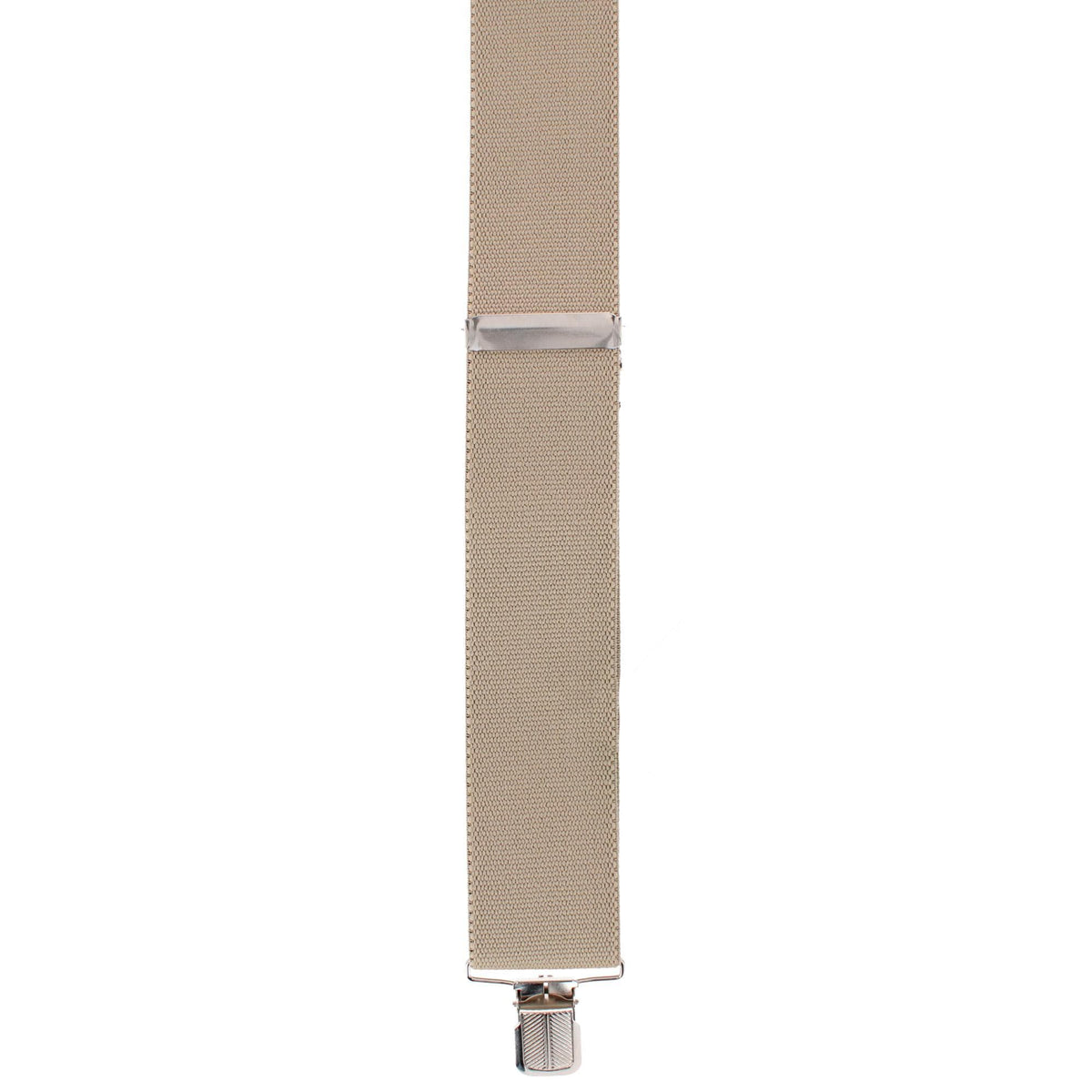 Danbury Men's Big & Tall 2-Inch Wide Terry Weave Clip End Suspenders - Khaki