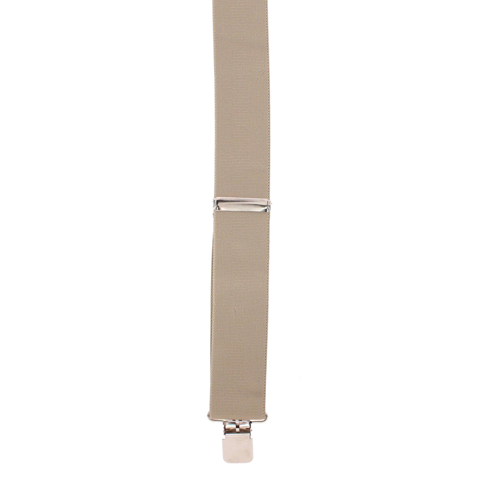 Berne Men's 2-Inch Wide Clip End Suspenders - Khaki