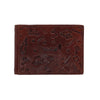 Men's Leather Golf Theme Bifold Money Clip Wallet