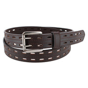 Men's Big & Tall 38mm Double Prong Roller Leather Belt