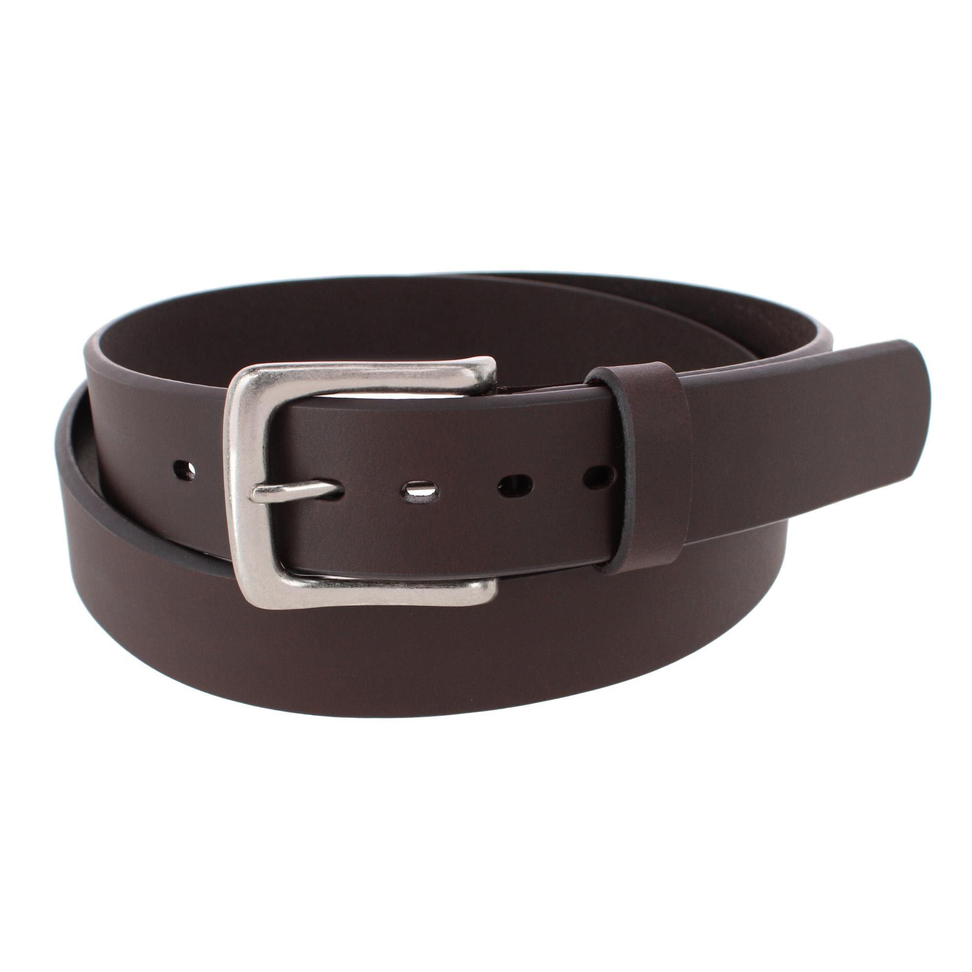 Danbury Men's Big & Tall 38mm Top Grain Leather Belt - Brown