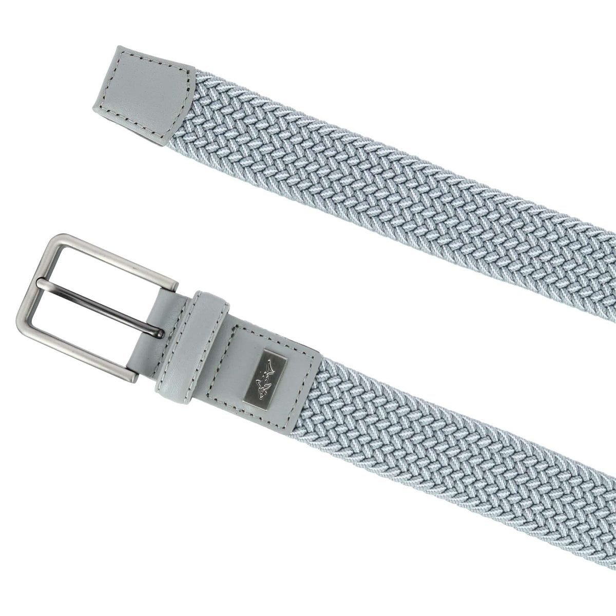 Greg Norman Men's Two Tone Stretch Belt - Grey and White