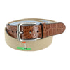 Men's Fabric Golf Belt with Croco Tabs