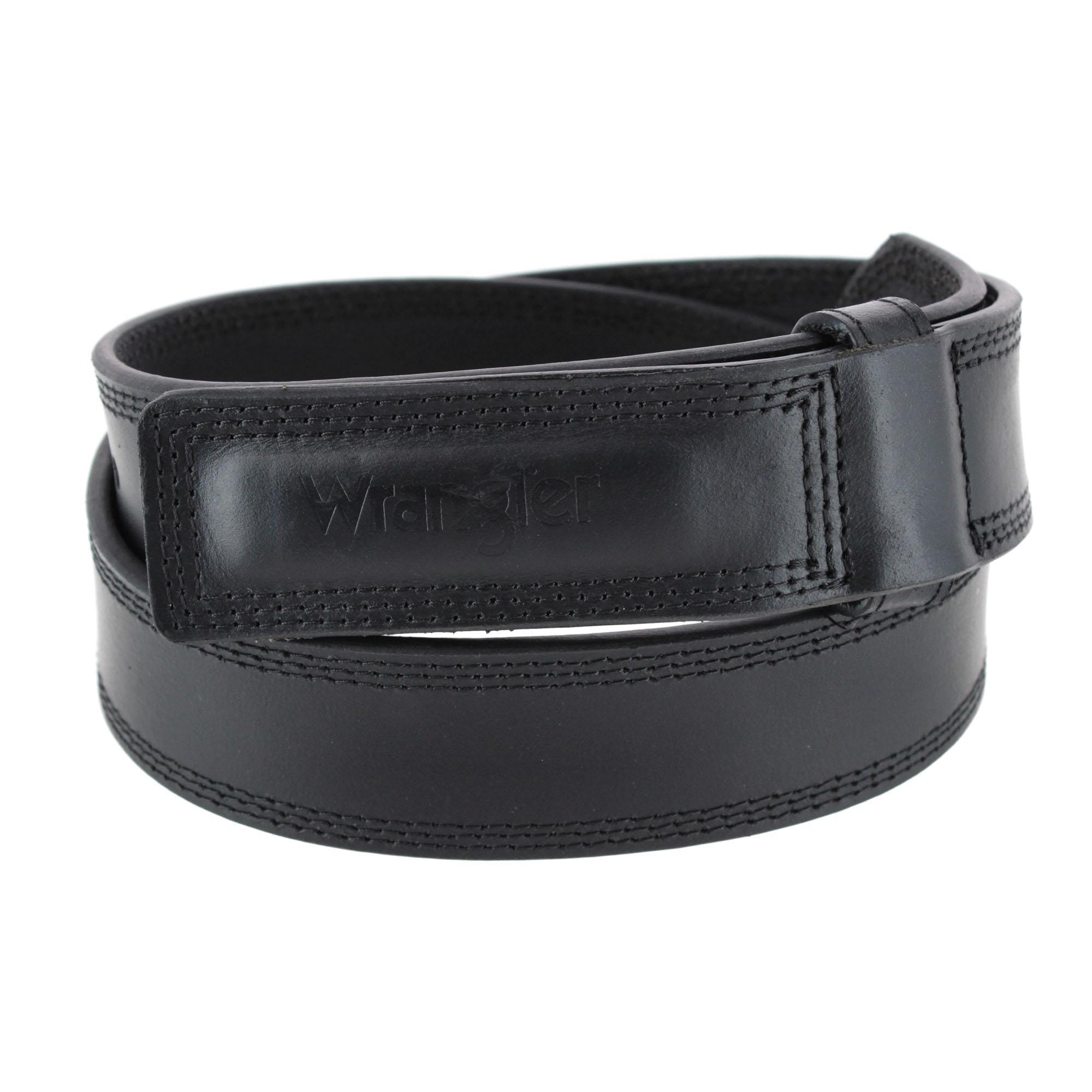 Wrangler Men's 1.5 Inch Mechanics No Scratch Leather Work Belt