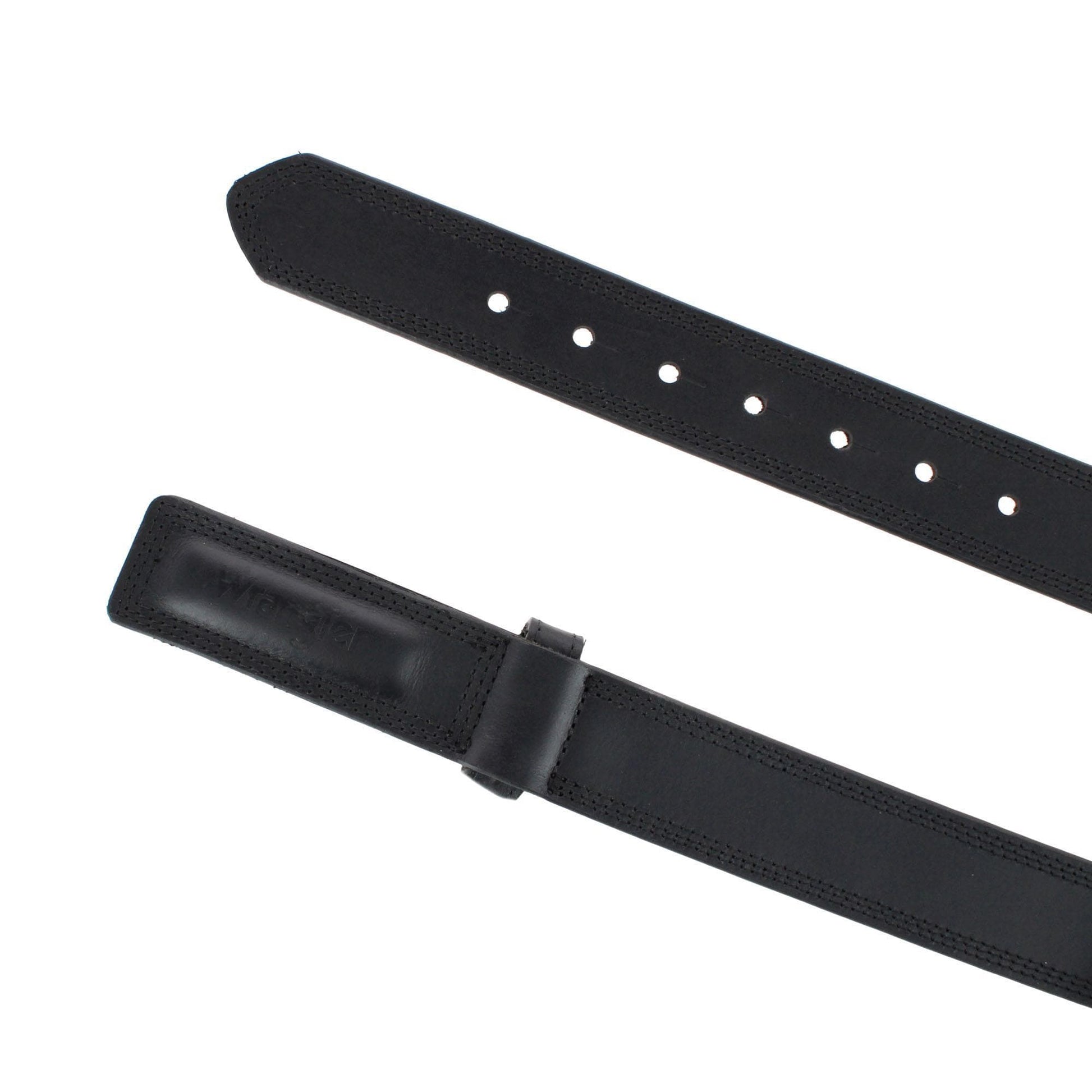 Wrangler Men's 1.5 Inch Mechanics No Scratch Leather Work Belt - Black