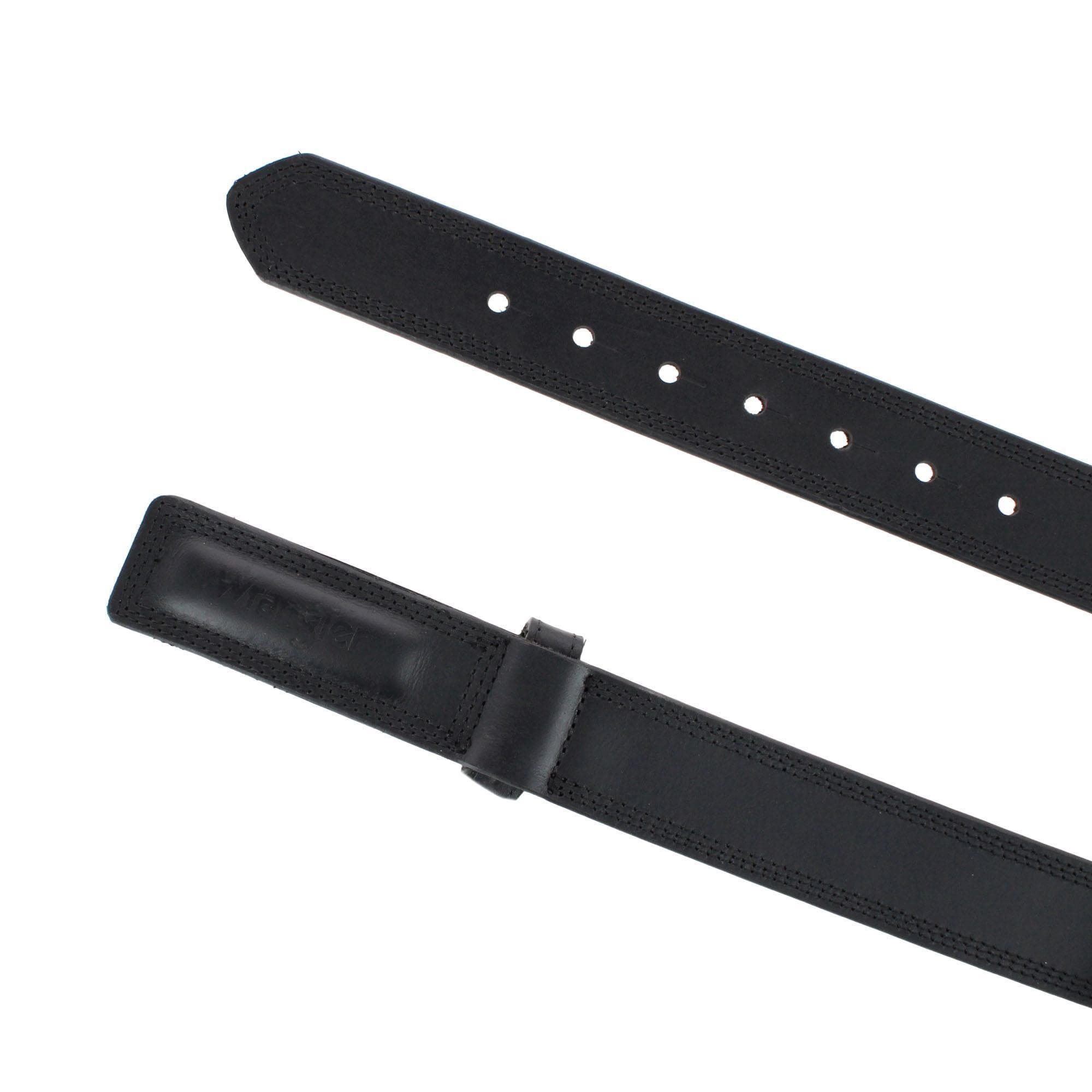 Wrangler Men's 1.5 Inch Mechanics No Scratch Leather Work Belt - Black