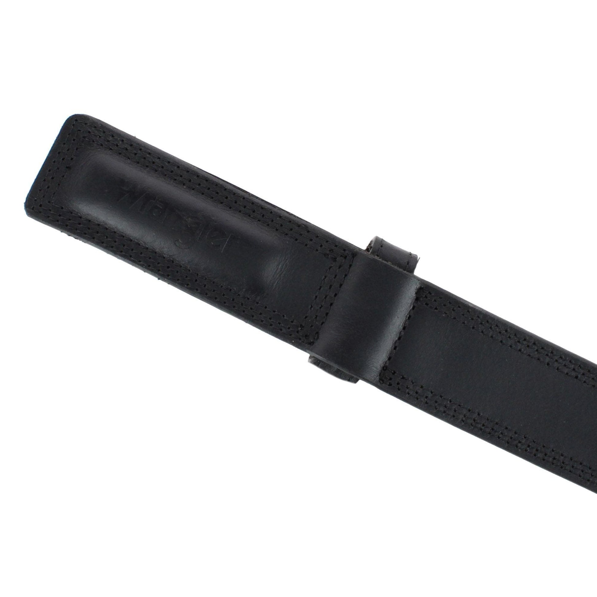 Wrangler Men's 1.5 Inch Mechanics No Scratch Leather Work Belt - Black