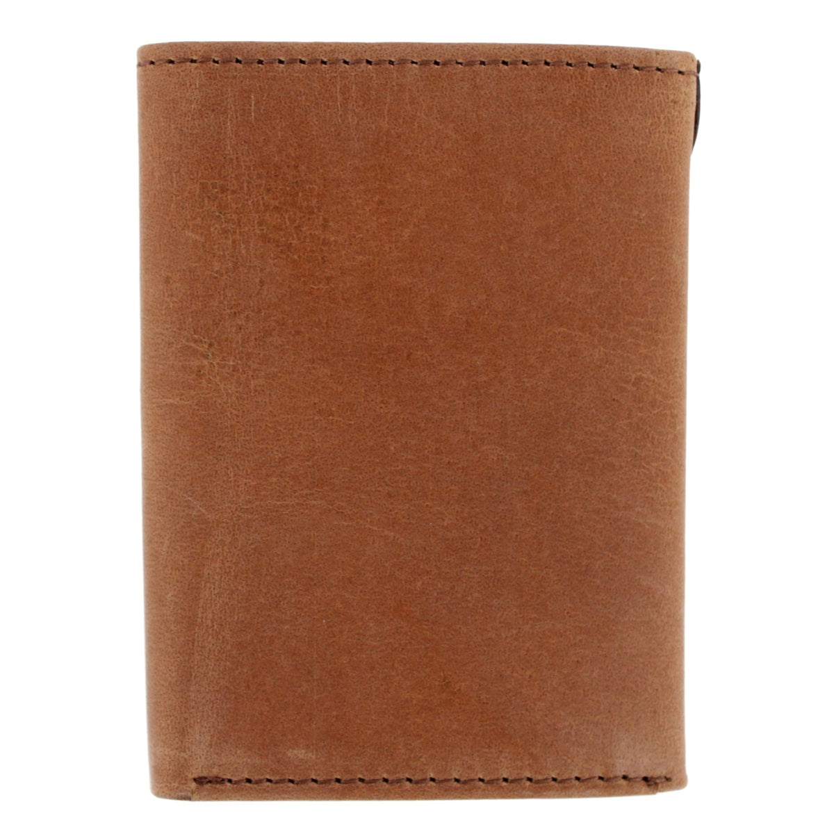 Roper Men's Leather Western American Flag Trifold Wallet - Tan