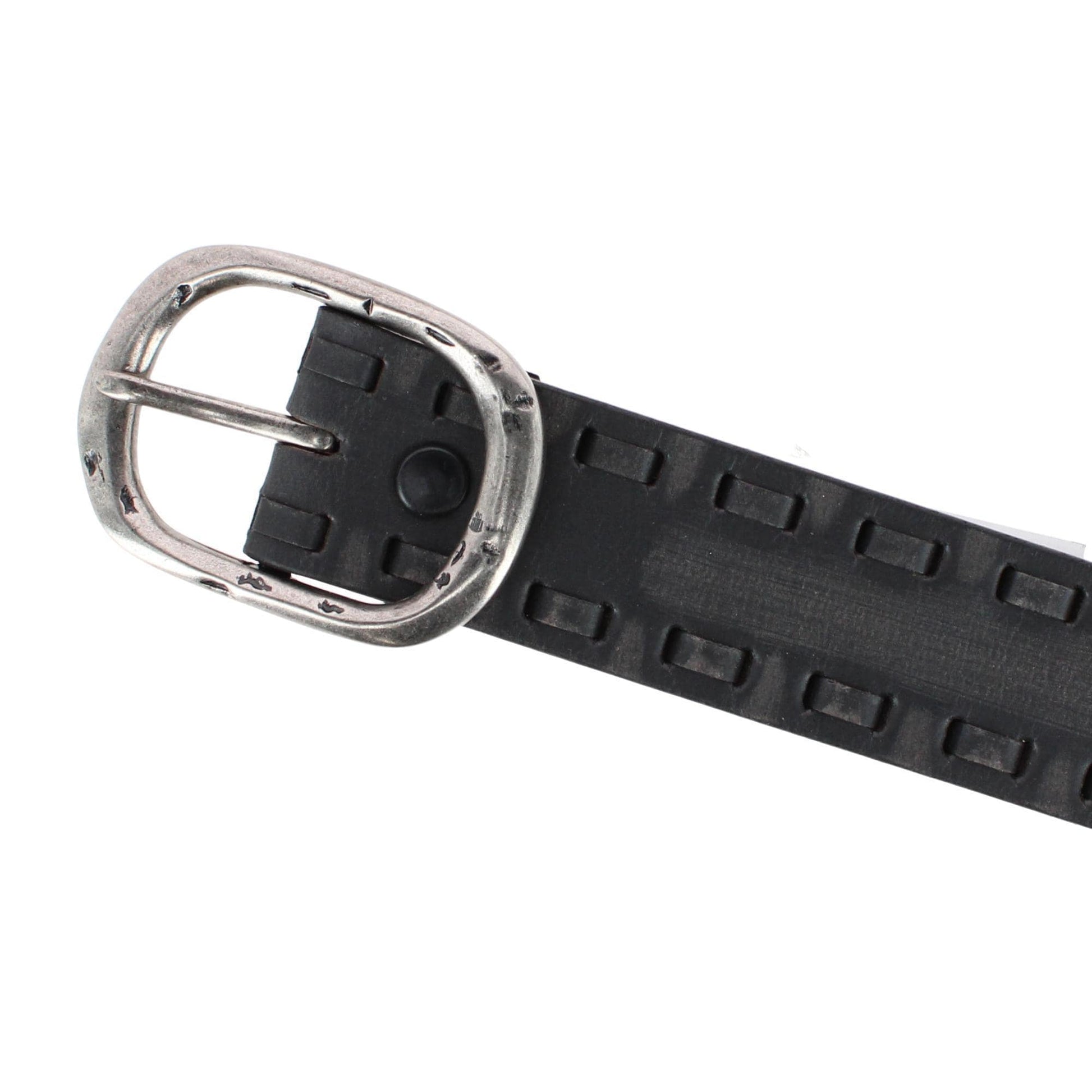 Cowgirls Rock Women's 1.5 Inch Hand Sanded Leather Belt with Lacing - Black