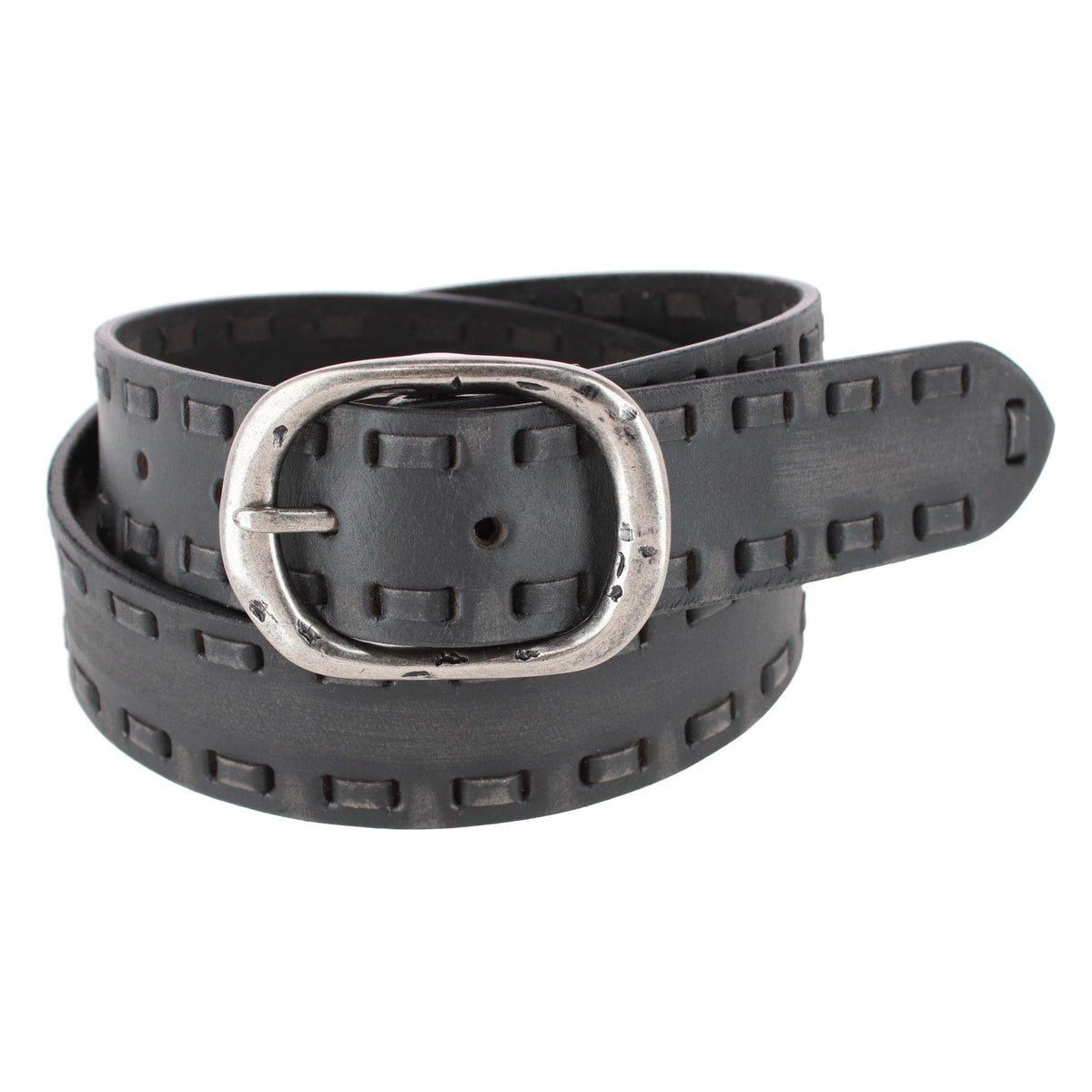 Cowgirls Rock Women's 1.5 Inch Hand Sanded Leather Belt with Lacing - Women's 1.5 Inch Hand Sanded Leather Belt with Lacing