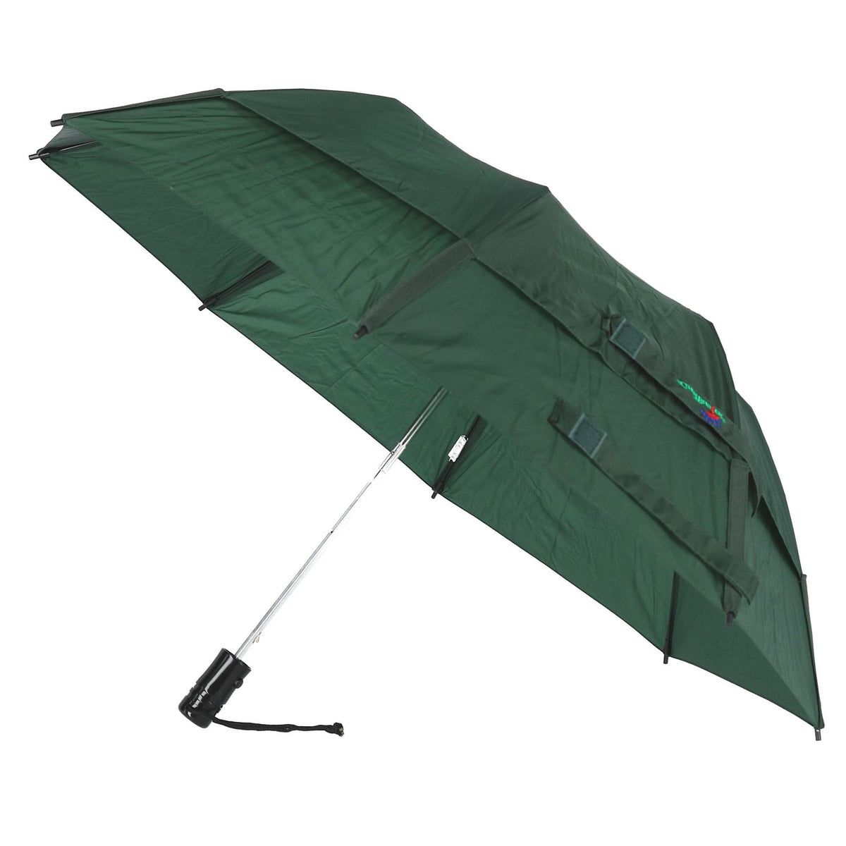 GustBuster Metro Solid Color Auto Open Vented Compact Umbrella - Hunter Green