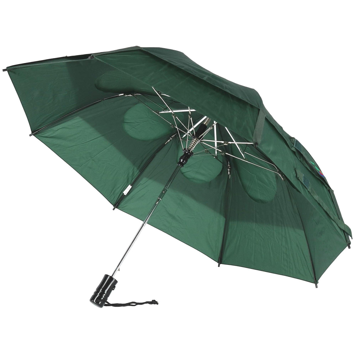 GustBuster Metro Solid Color Auto Open Vented Compact Umbrella - Hunter Green