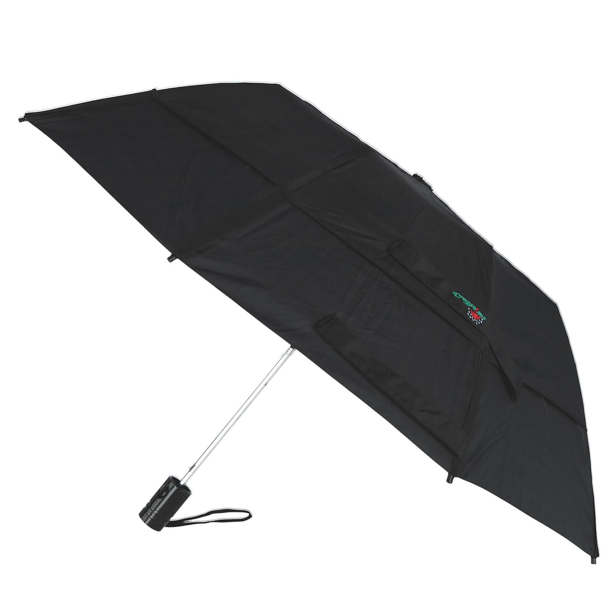 GustBuster Metro SunBLOK Auto Open UV Protected Vented Compact Umbrella - Silver