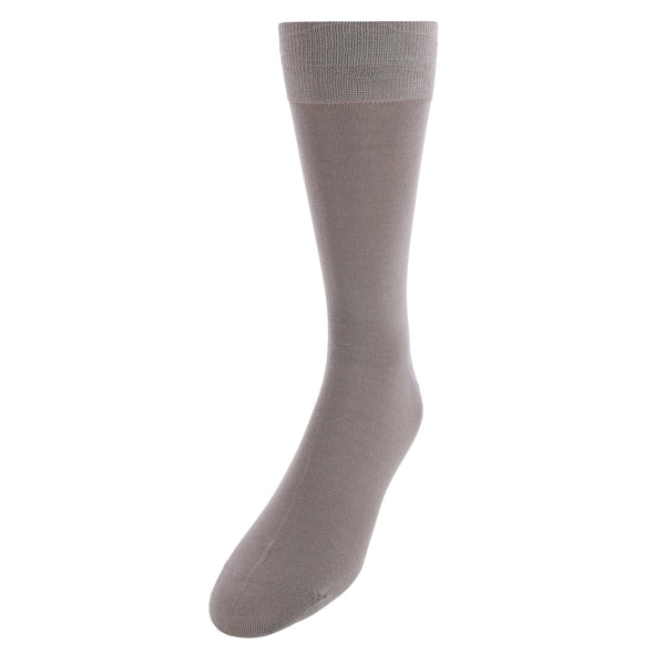 Men's Mercerized Cotton Solid Color Dress Socks