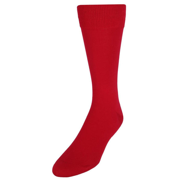 Men's Solid FashionColored Soft Mercerized Cotton Dress Sock